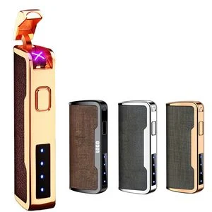 PU Leather Dual E Arc Lighter 1