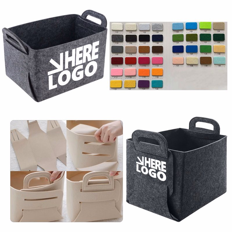 Foldable Felt Storage Basket