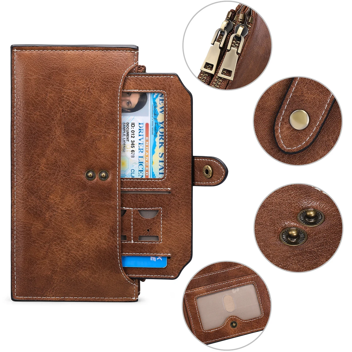 Leather Multi Card Case Wallet 1