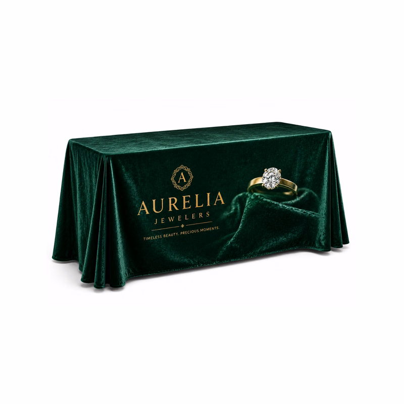6' Velvet Table Throw