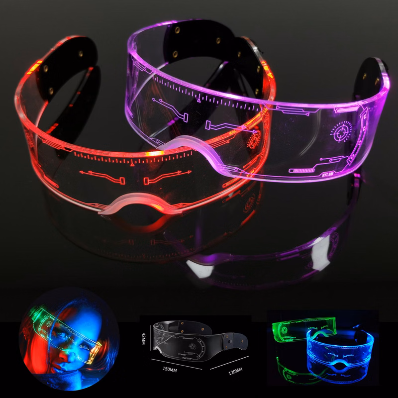 LED Flashing Eyeglasses