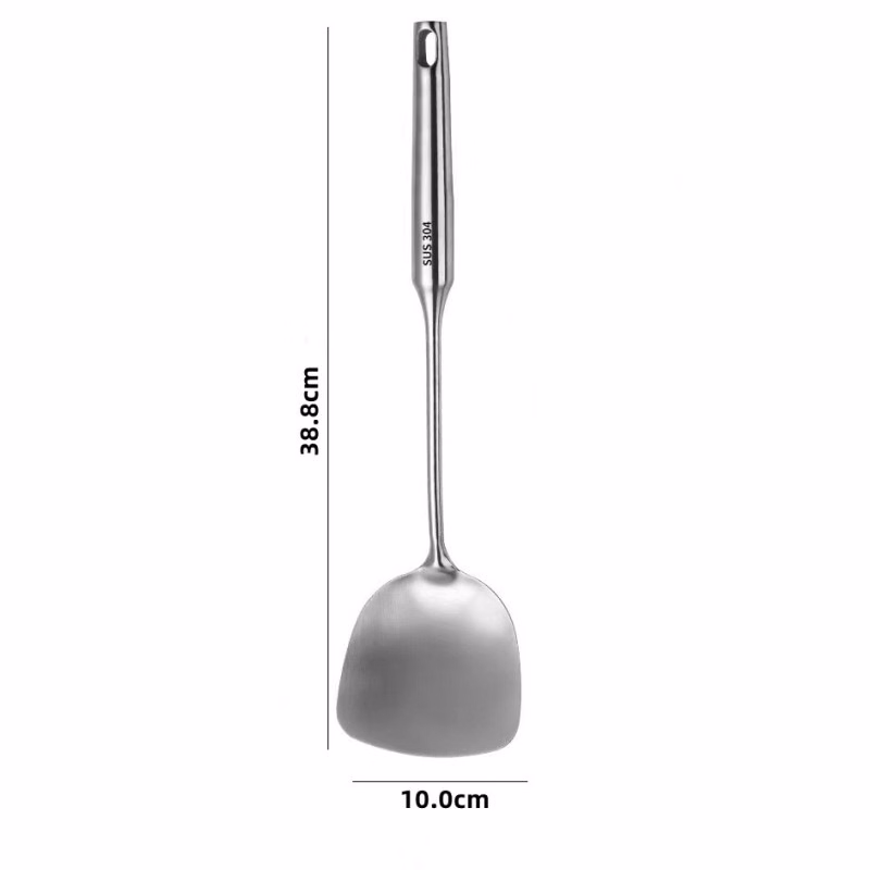 15.27 Inch Stainless Steel Wok Spatula With Long Handle
