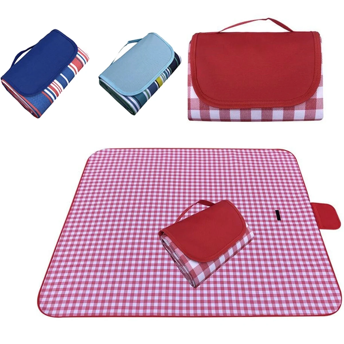Large Stripe Outdoor Picnic Blanket 59"X31.5" 1