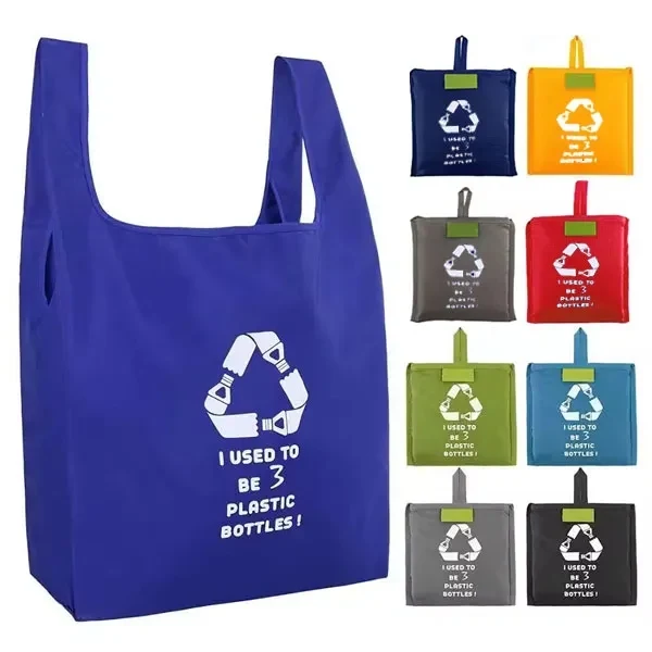 Reusable RPET Foldable Polyester Shopping Bag 1