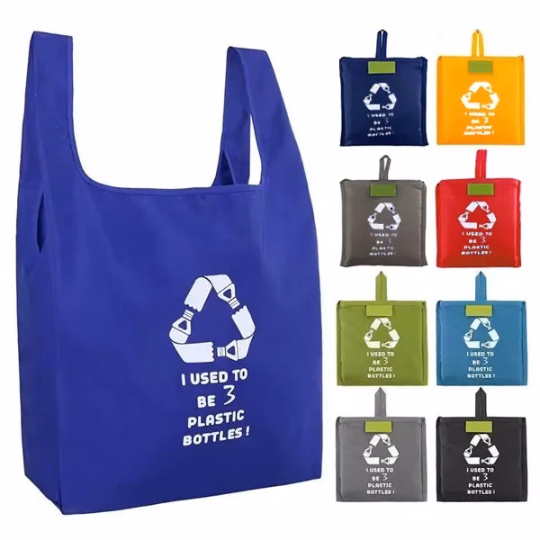 Reusable RPET Foldable Polyester Shopping Bag