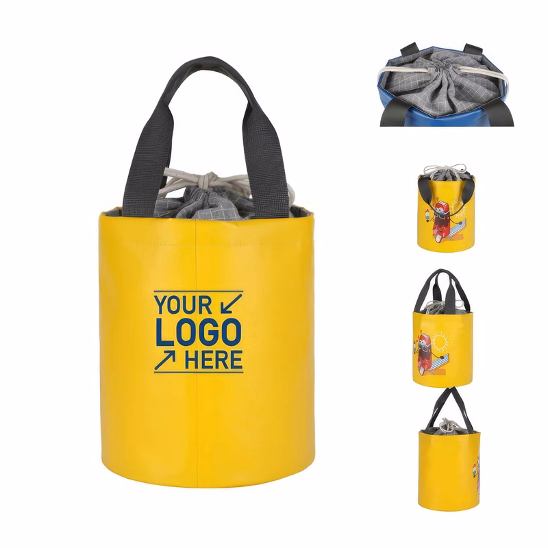 6L/20L Portable Folding Bucket with drawstring