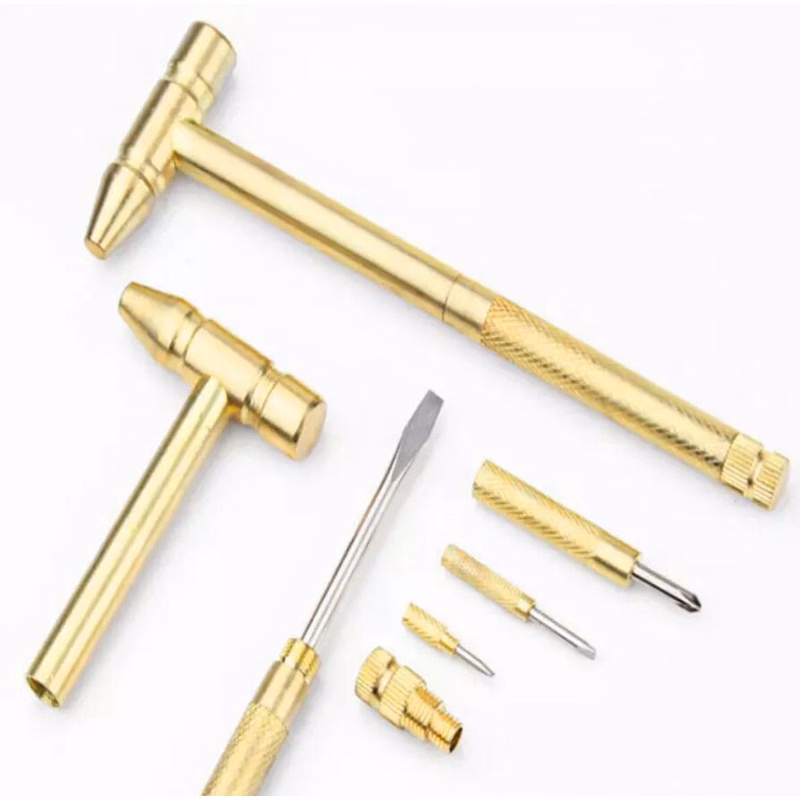 5-in-1 Mini Brass Hammer