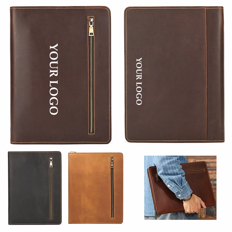 12.9inch Pad Holder Padfolio Bag Genuine Leather Case