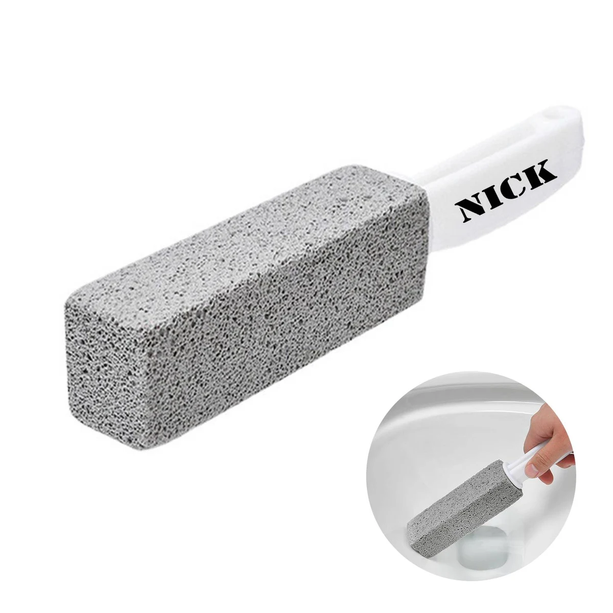 Pumice Stone Toilet Bowl Cleaner Brush 1