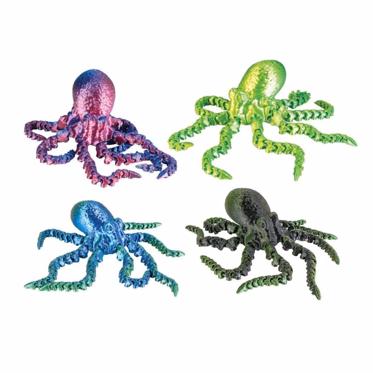 3D Printed Octopus Fidget Toys - Assorted