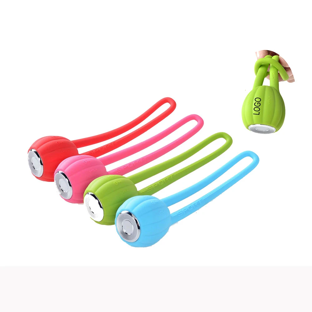Pumpkin Shape Silicone Mini Wireless Speaker With Led 1