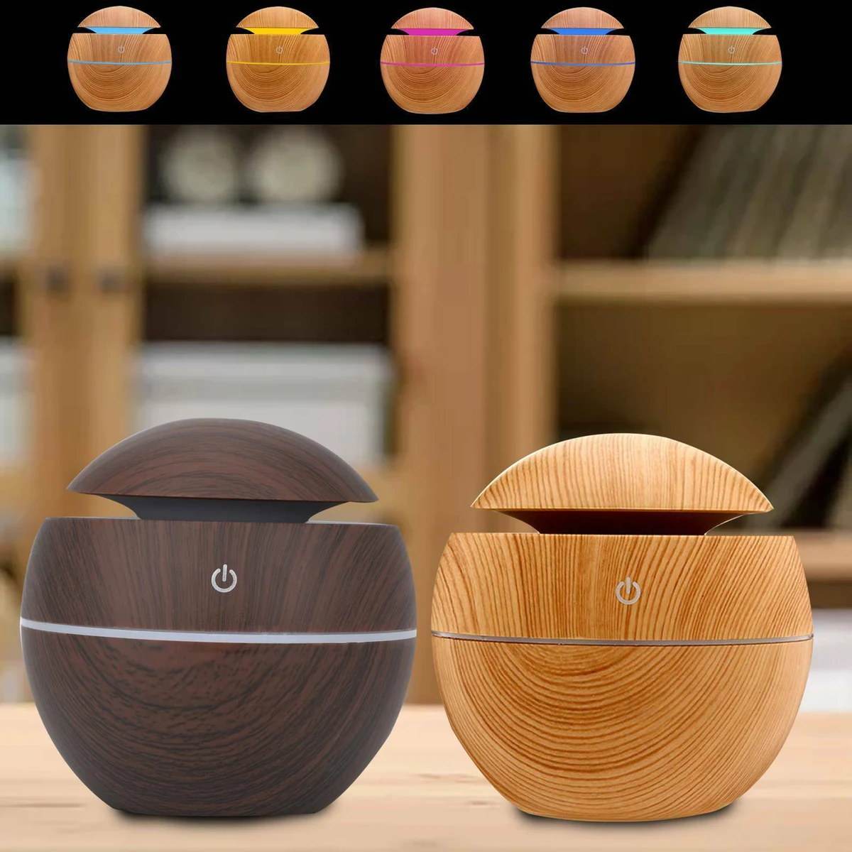 Wood Grain Led USB Air Humidifier 1