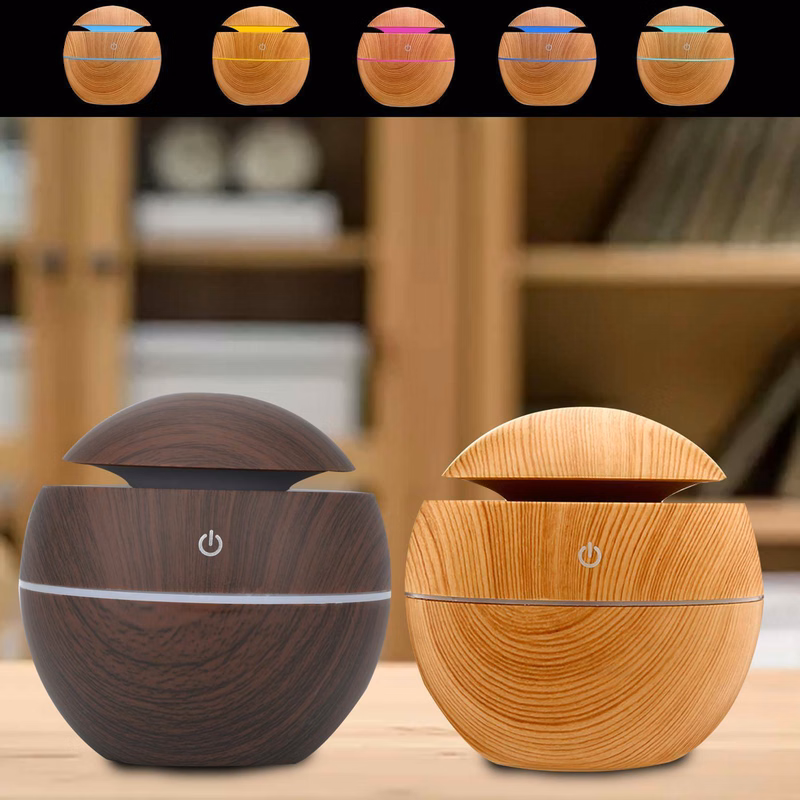 Wood Grain Led USB Air Humidifier