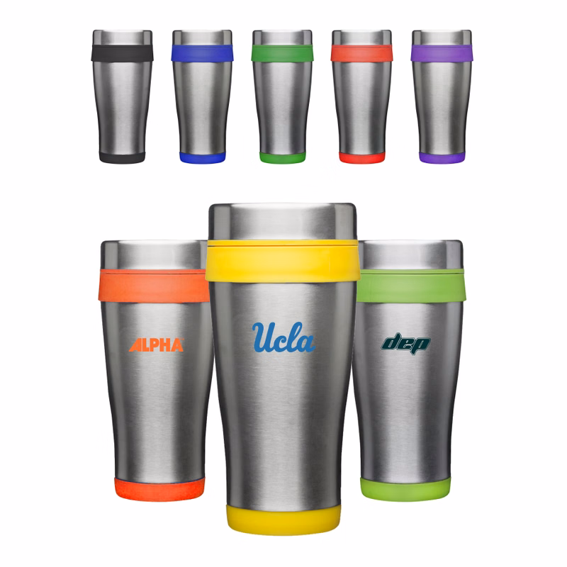 Union Printed - 16 oz. Insulated Stainless Steel Travel Mugs