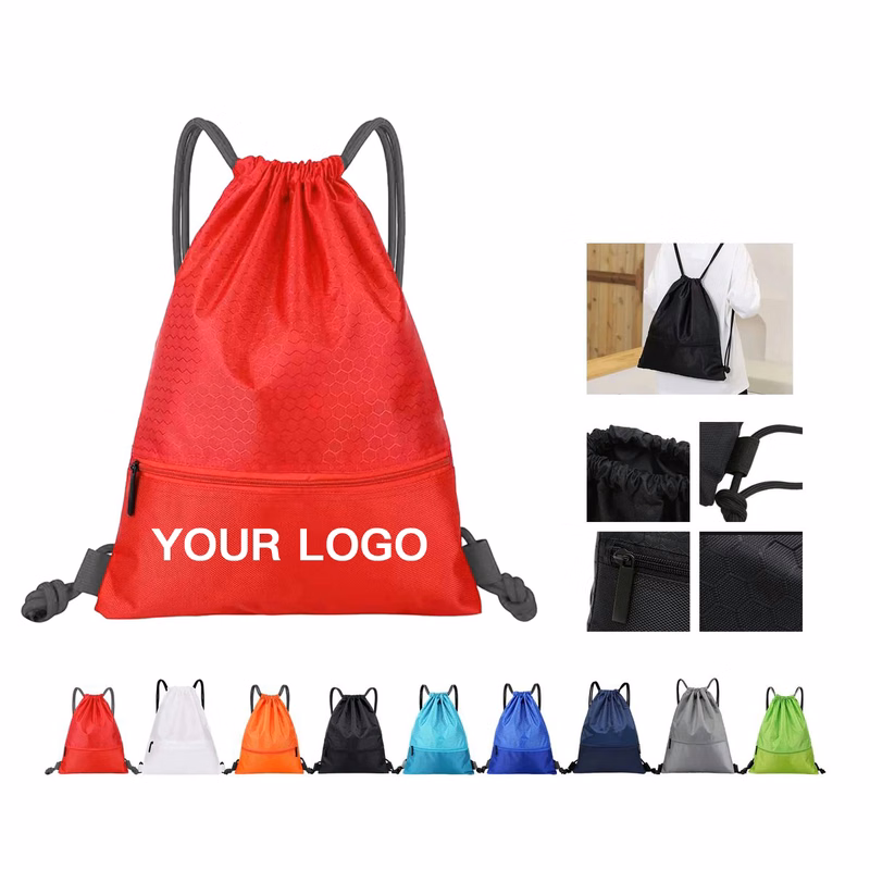 600D Oxford Drawstring Bag with Strong Carry Straps