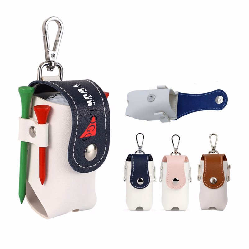 PU Leather Golf Ball Bag