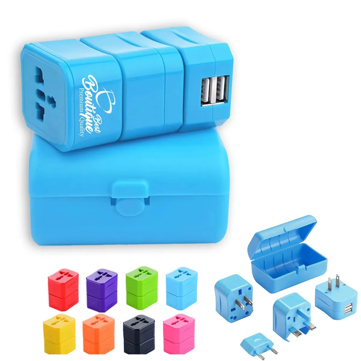 Universal Charger Adapter Plug USB Worldwide Travel 1