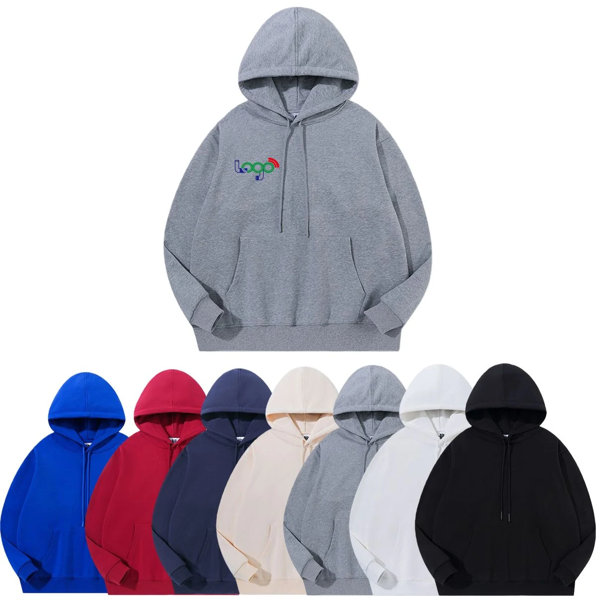 100% Cotton Comfort Loose-fit Sweatshirt, custom hoodie or sweatshirt with logo imprint 1