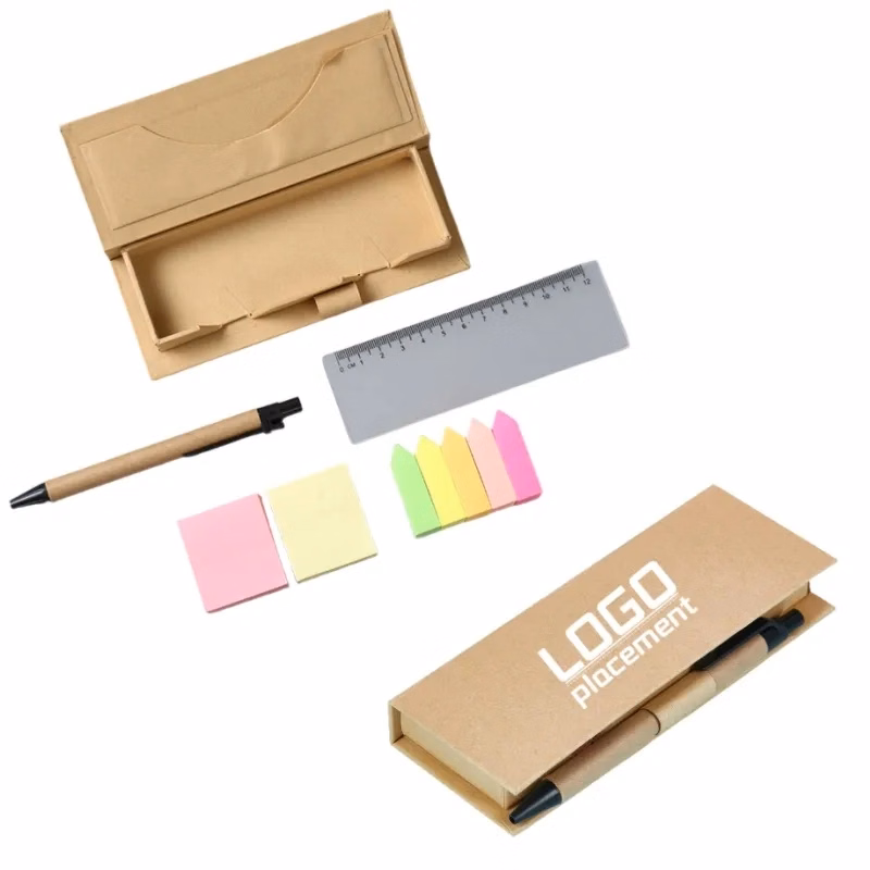 Customized eco-friendly kraft paper memo box set