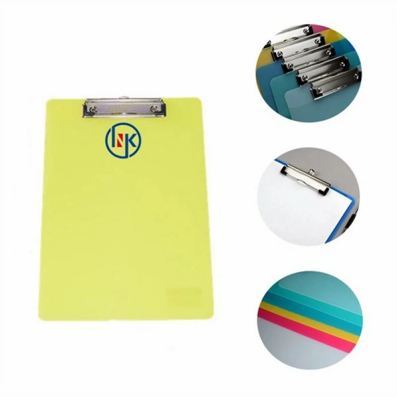 A4 Plastic Transparent Thin Lightweight Colorful Fun Clipboa 1