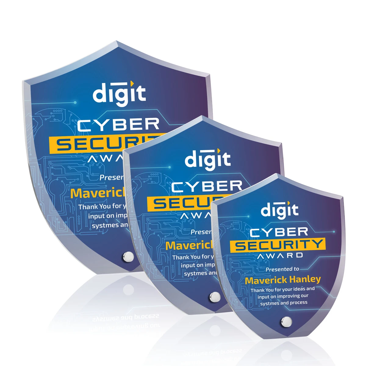 Polaris Shield VividPrint™ Award - Silver 1