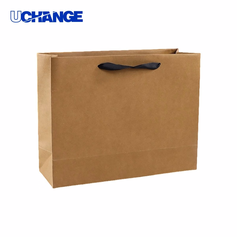 Kraft Paper Gift Bag Packaging for Shopping
