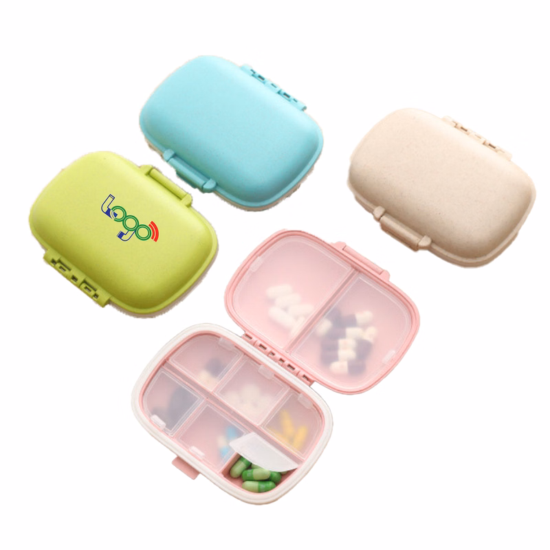 Weekly Portable Sealed Pill Box 8-Grid Moisture-Proof Storage Case