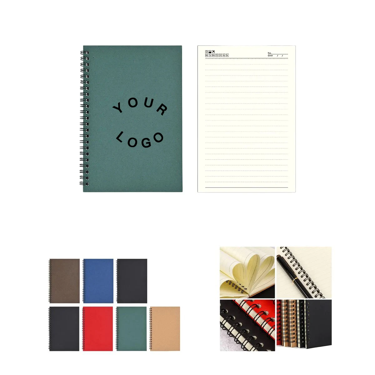 Notebook with Wire Binding and Lined Sheets 1