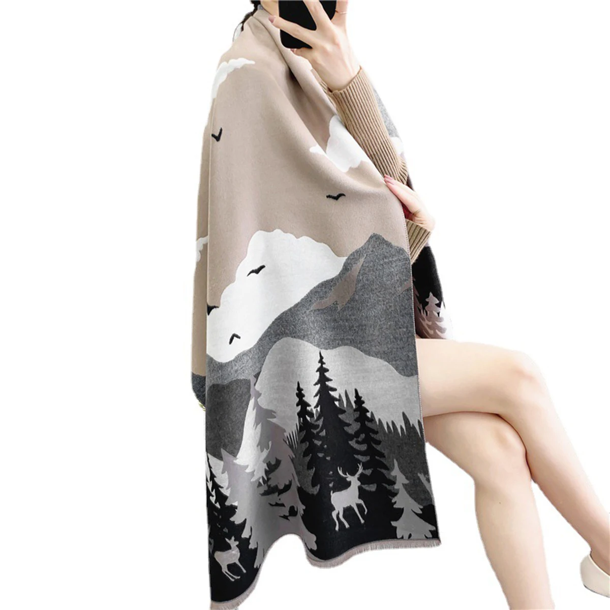 Imitation Cashmere Scarves 1