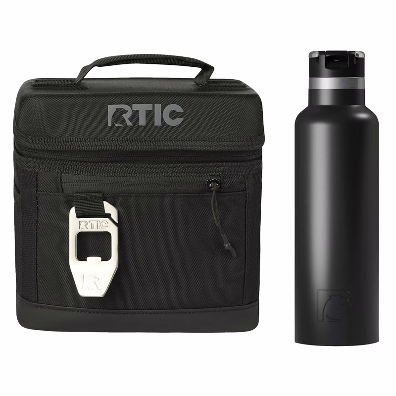 6-Can RTIC® Soft Pack Cooler Bag & Insulated Water Bottle Gift Set