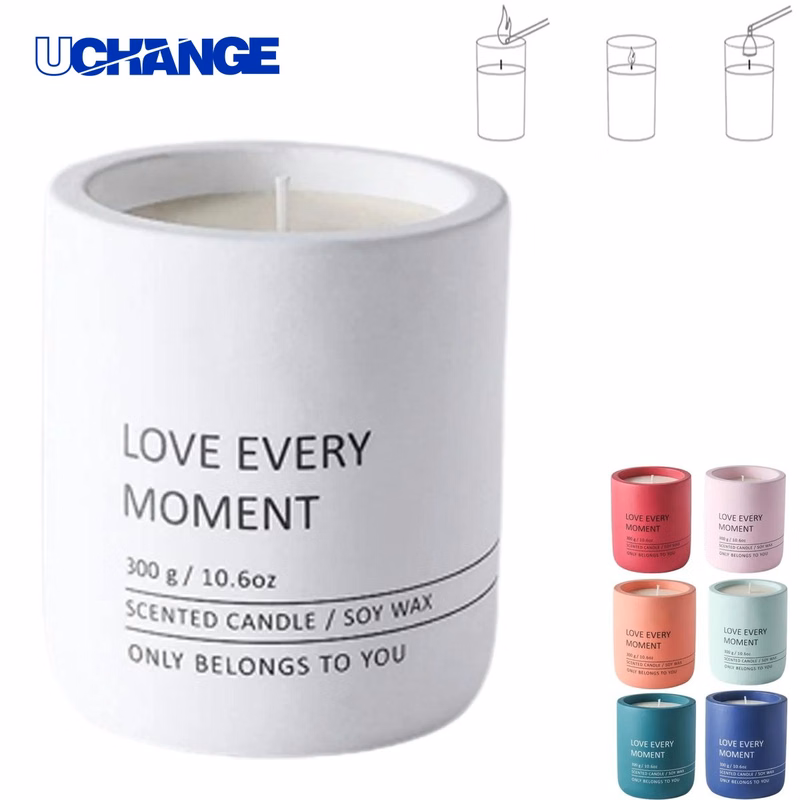 Scented Candle in Ceramic Cup Gift Set