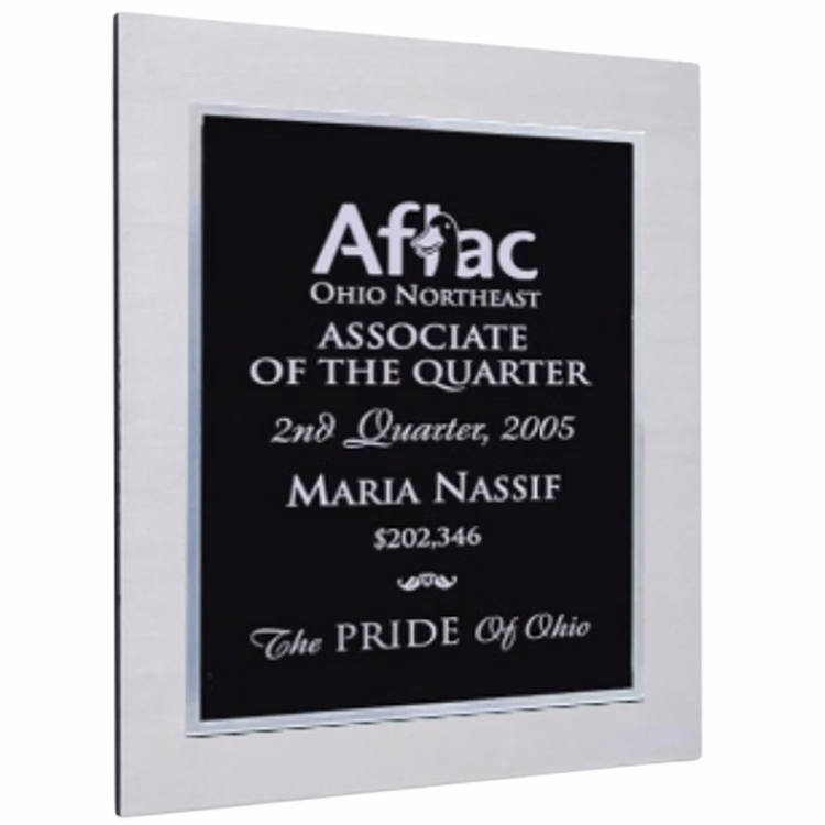 Double Plate Lasered Plaque-Dibond Metal