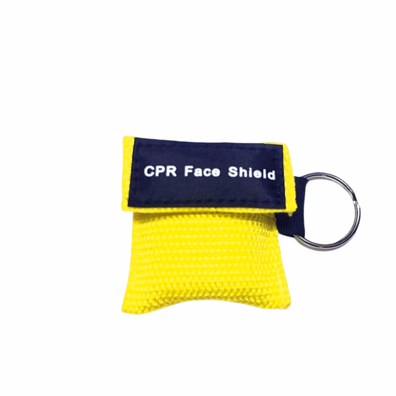 CPR Face Shield Mask With One Way Valve And Keychain Attachment