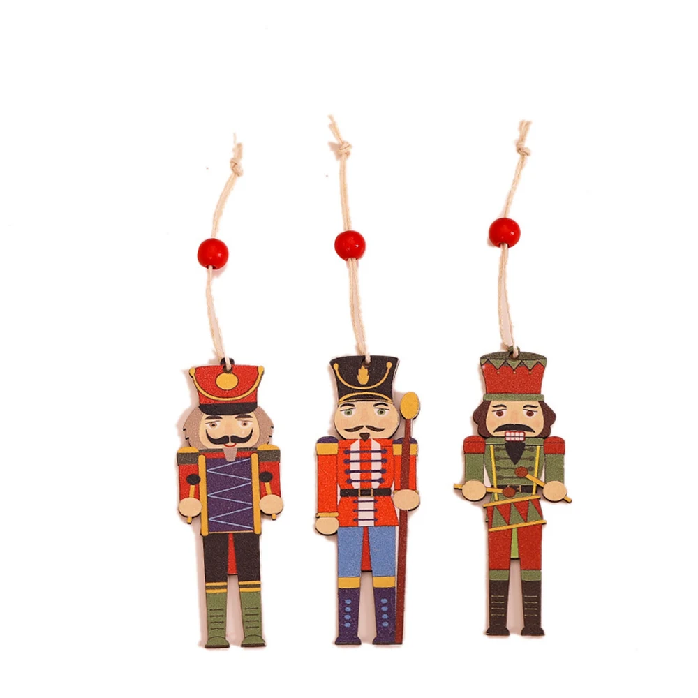 Christmas Wooden Pendant Nutcracker Soldier Set 1