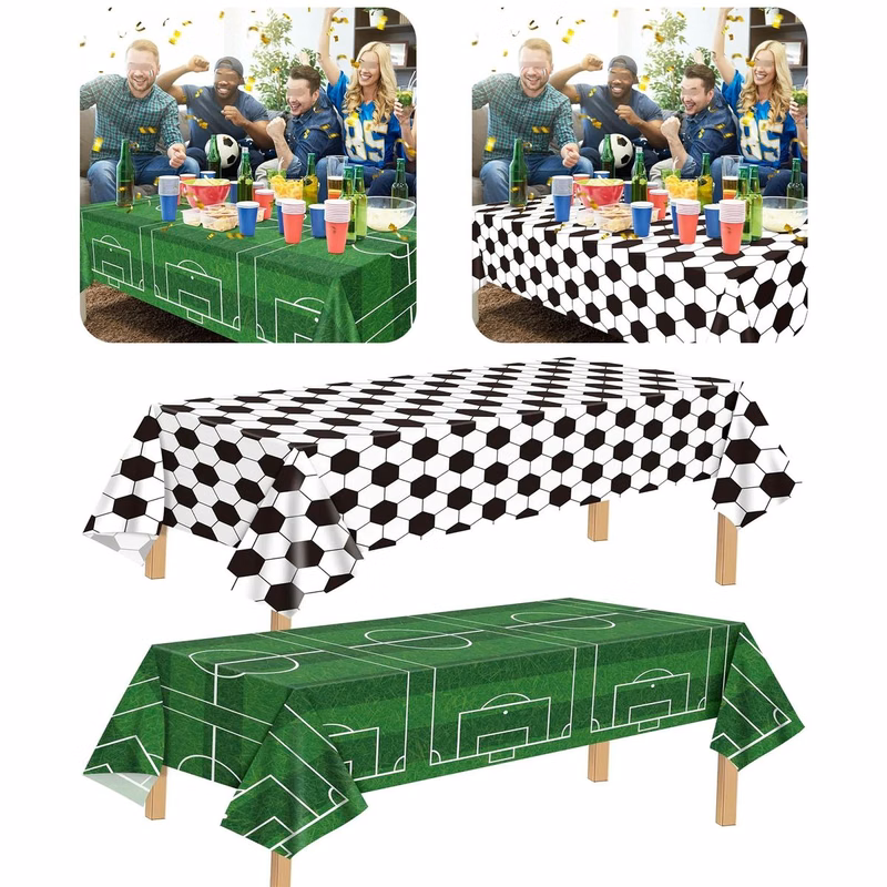 Soccer Party Decorations Tablecloth