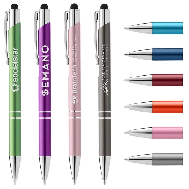 Matte Chico Pen w/ Stylus Top - Laser 1