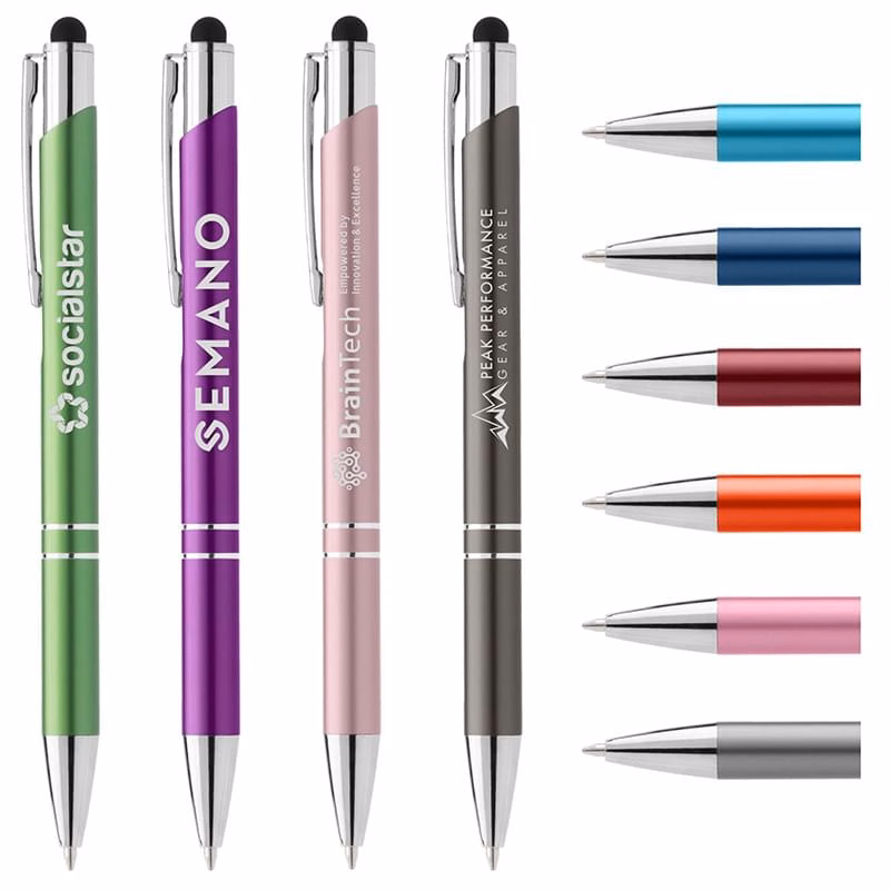 Matte Chico Pen w/ Stylus Top - Laser
