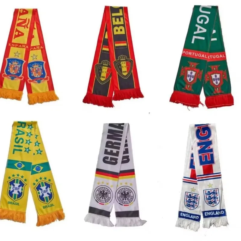 Acrylic Knitted Stadium Sports Scarf With Fringe 1