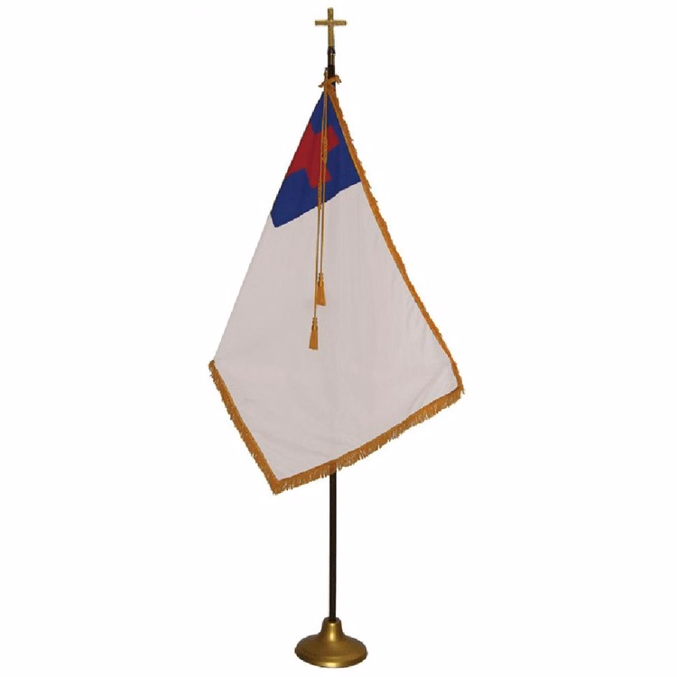 Christian Indoor Pole Set - 4' x 6' with 9' Oak Pole