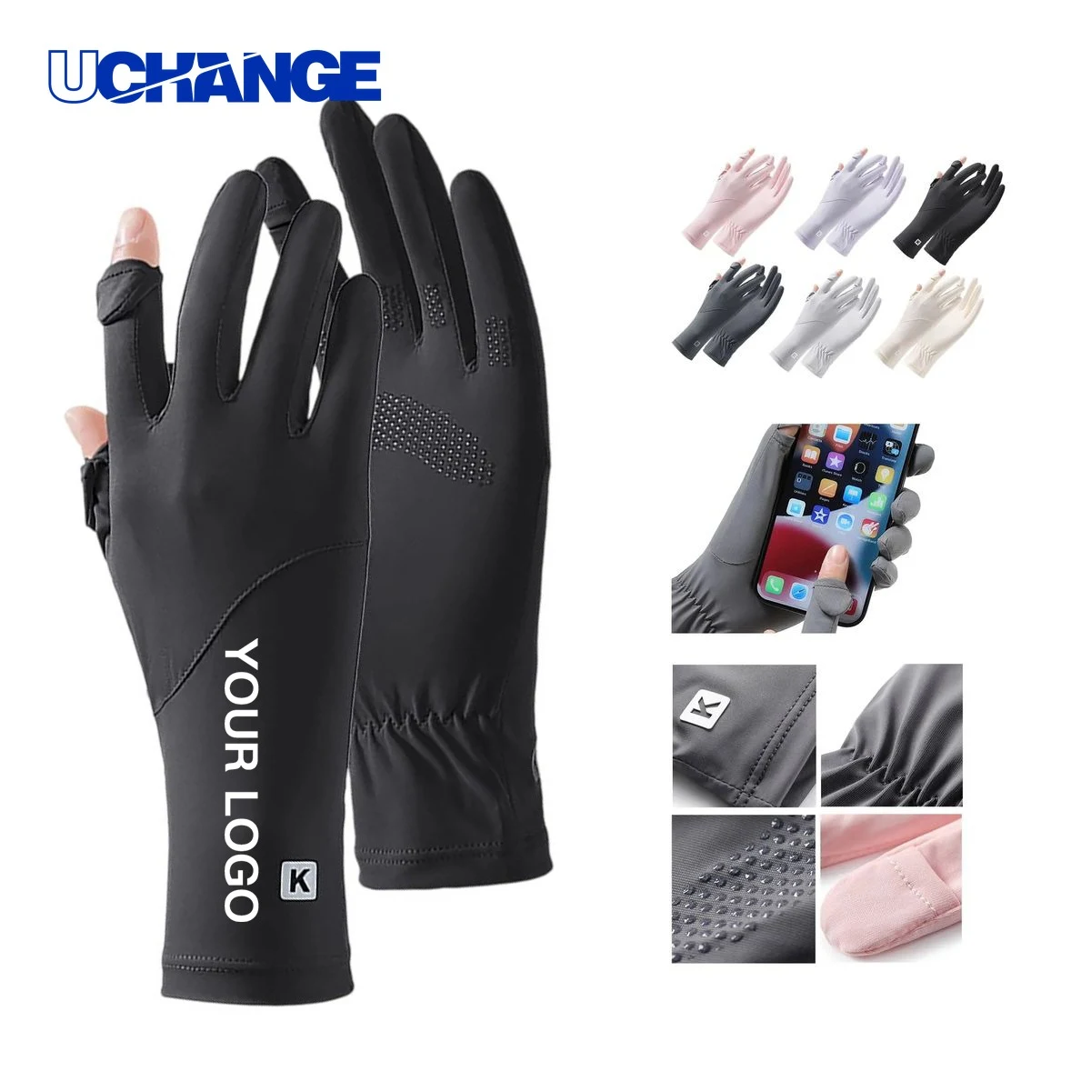 Breathable Sunblock Gloves Pair for Golf 1
