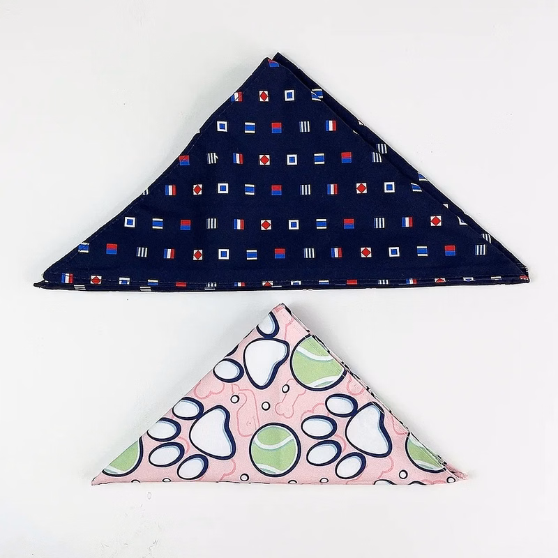 Double Layers Triangle Dog Pet Bandana