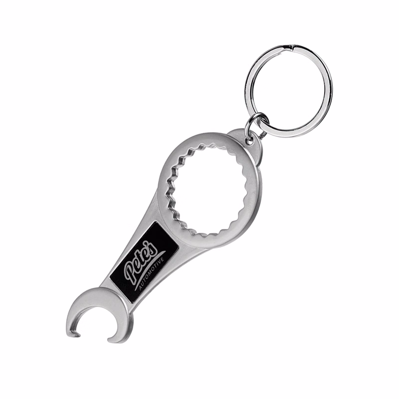 Dual Action Bottle Opener Keychain