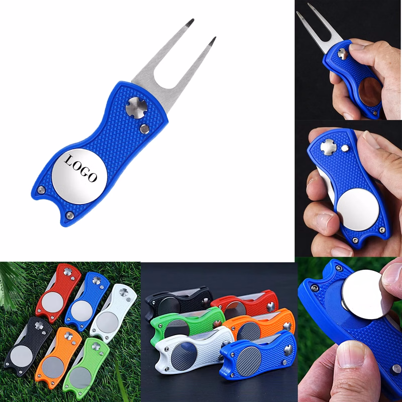 Golf Turf Cleaning Fork With ABS Plastic Handle