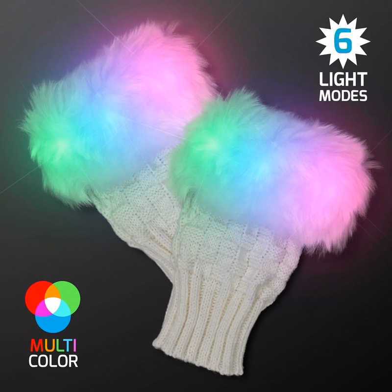 Fingerless LED Gloves