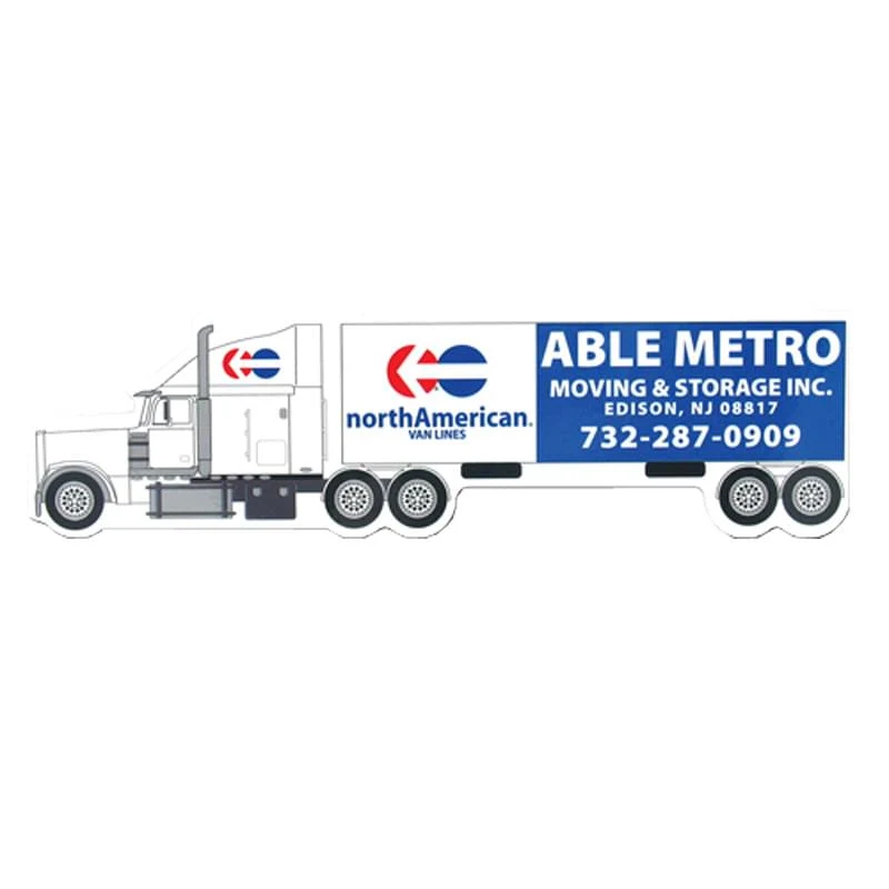 18 Wheeler Truck Shape Vinyl Magnet - 30mil 1