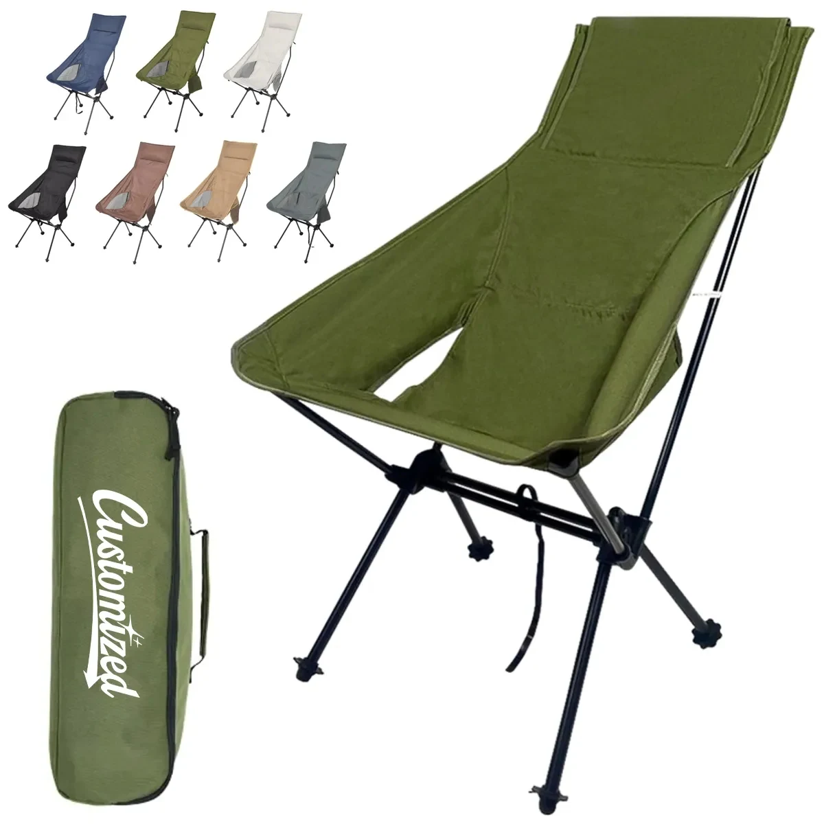 Adjustable Folding Outdoor Beach Moon Lounge Chair 1