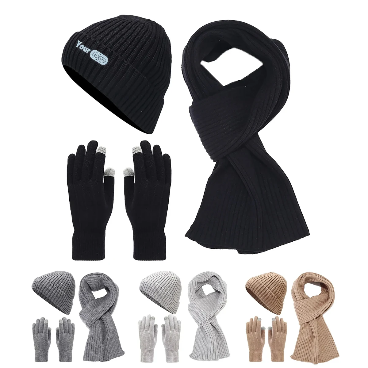 Acrylic Thickened Cold Resistant Knitted Suit 1