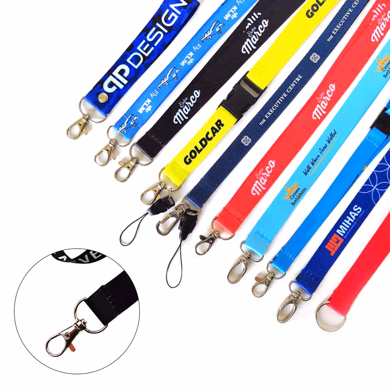 Custom Polyester Lanyard w/Holder