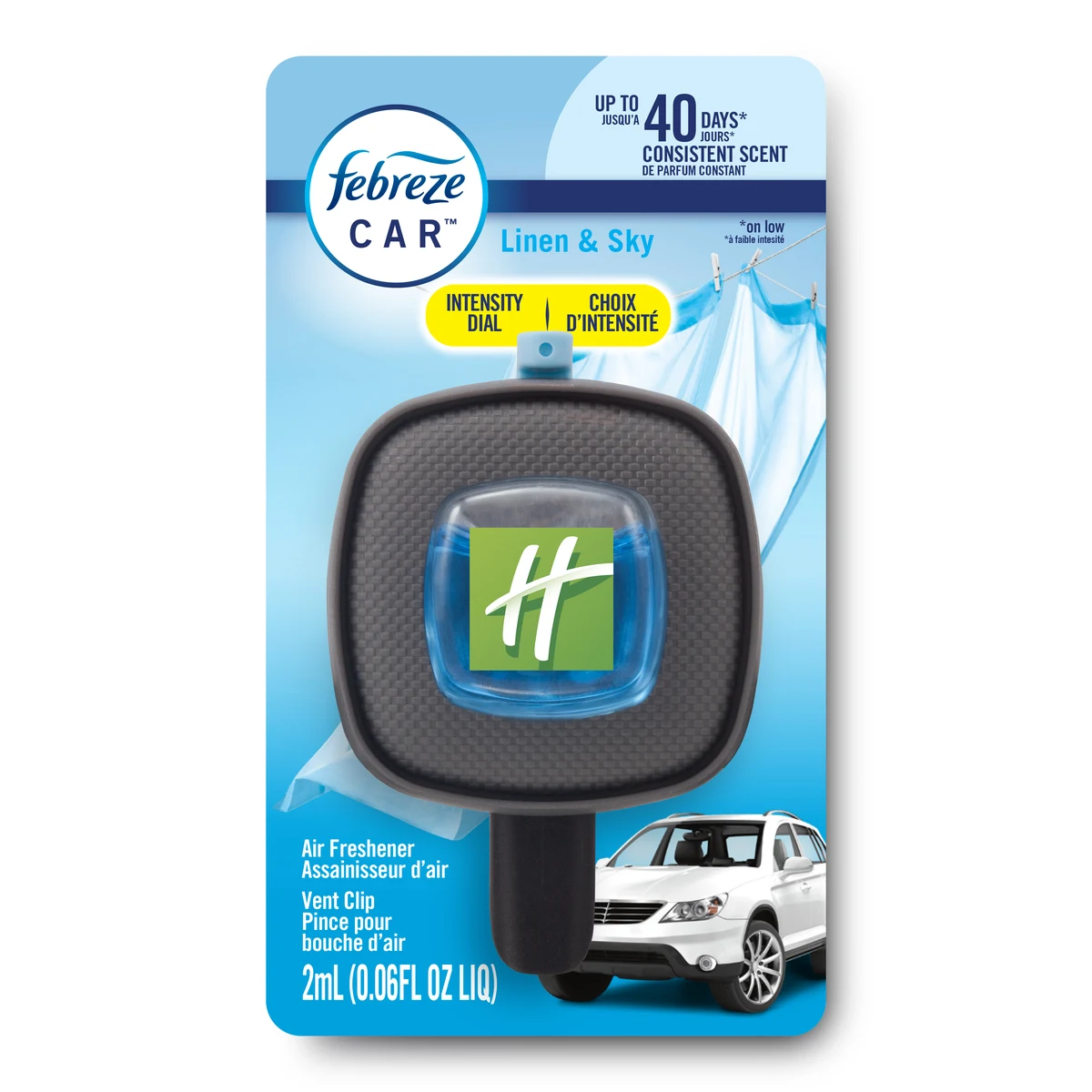 Febreze® CAR™ Vent Clip, Linen & Sky scent, Standard 1