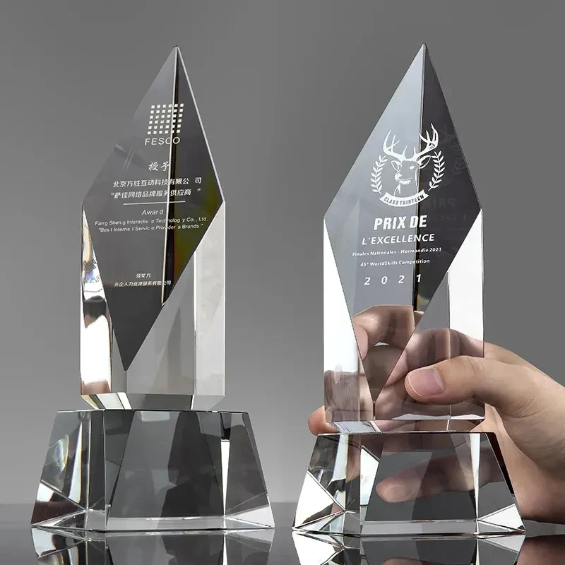 Custom Crystal Business Trophy 1